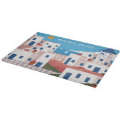 文字カスタムミコノスギリシャ カッティングボード (角)