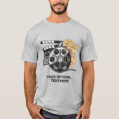 文字カスタムムービー Tシャツ (正面)