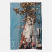 文字カスタムモンテネグロ キッチンタオル (縦)