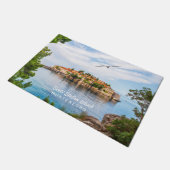 文字カスタムモンテネグロ ドアマット (アングル)