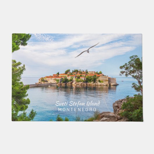 文字カスタムモンテネグロ ドアマット (正面)