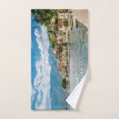 文字カスタムモンテネグロ ハンドタオル (ハンドタオル)