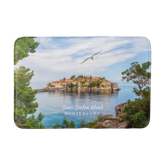 文字カスタムモンテネグロ バスマット (正面)