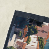 文字カスタムモンテネグロ ビーチタオル (インサイチュ)