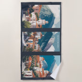 文字カスタムモンテネグロ ビーチタオル (正面)