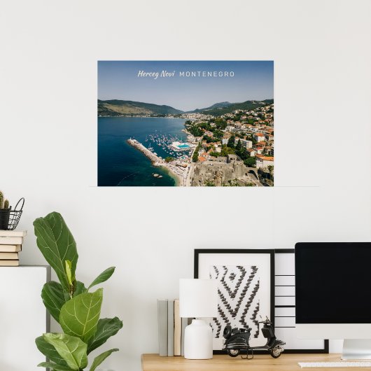 文字カスタムモンテネグロ ポスター (ホームオフィス)
