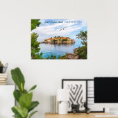 文字カスタムモンテネグロ ポスター (ホームオフィス)