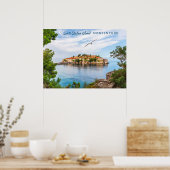 文字カスタムモンテネグロ ポスター (キッチン)