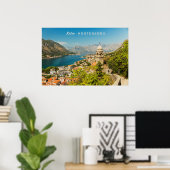 文字カスタムモンテネグロ ポスター (ホームオフィス)