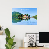 文字カスタムモンテネグロ ポスター (ホームオフィス)