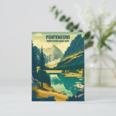 文字カスタムモンテネグロ ポストカード (スタンド正面)