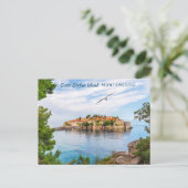 文字カスタムモンテネグロ ポストカード (スタンド正面)