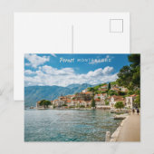 文字カスタムモンテネグロ ポストカード (正面/裏面)