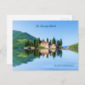 文字カスタムモンテネグロ ポストカード (正面/裏面)