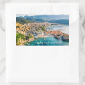 文字カスタムモンテネグロ 長方形シール (バッグ)