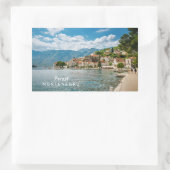 文字カスタムモンテネグロ 長方形シール (バッグ)