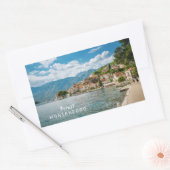 文字カスタムモンテネグロ 長方形シール (封筒)