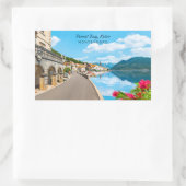 文字カスタムモンテネグロ 長方形シール (バッグ)