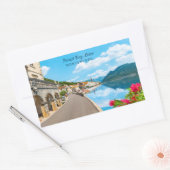 文字カスタムモンテネグロ 長方形シール (封筒)