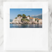 文字カスタムモンテネグロ 長方形シール (バッグ)