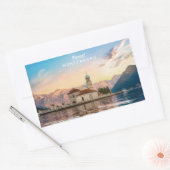 文字カスタムモンテネグロ 長方形シール (封筒)