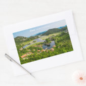 文字カスタムモンテネグロ 長方形シール (封筒)