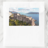 文字カスタムモンテネグロ 長方形シール (バッグ)