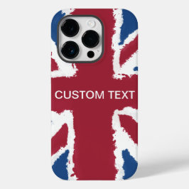 文字カスタムユニオンジャック国旗のアートバイヒバワヴァ Case-Mate iPhone 14 PROケース