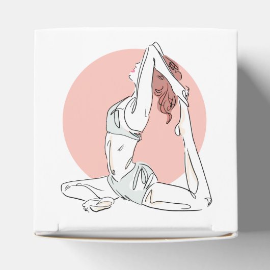 文字カスタムヨガウーマンフェイスボックス フェイバーボックス (上部)