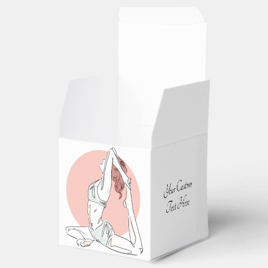 文字カスタムヨガウーマンフェイスボックス フェイバーボックス (オープン)