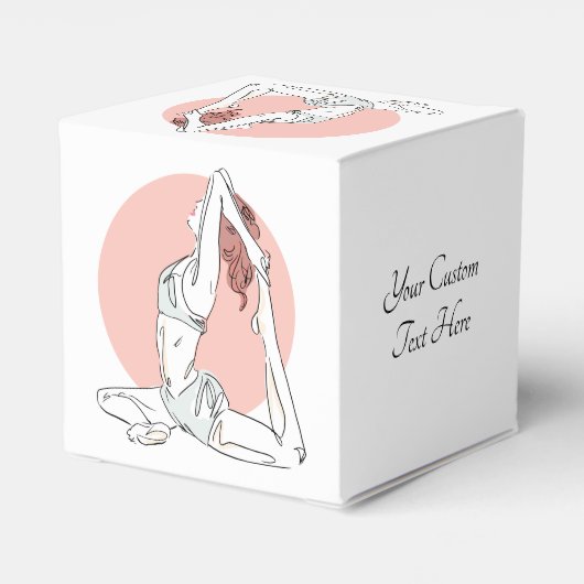 文字カスタムヨガウーマンフェイスボックス フェイバーボックス (裏面サイド)