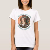 文字カスタムヨガ恋人先生ママ女性ギフト Tシャツ (正面)