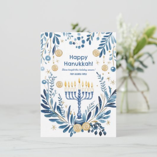 文字カスタムラディアントハヌカー開花 シーズンカード (スタンド正面)