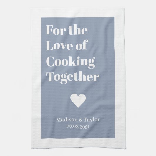 文字カスタムラブキッチンタオル キッチンタオル (縦)