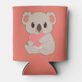 文字カスタムラブコアラ 缶クーラー (正面)