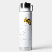 文字カスタムラブビー ウォーターボトル (背面)