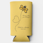 文字カスタムラブビー スリム缶クーラー (正面)