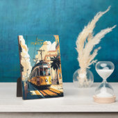 文字カスタムリスボンポルトガル フォトプラーク (側面)