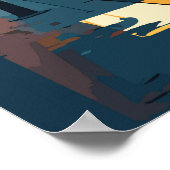 文字カスタムリスボンポルトガル ポスター (角)