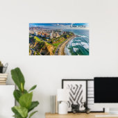 文字カスタムリマ,ペルー ポスター (ホームオフィス)