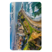 文字カスタムリマ，ペルー マグネット (縦)