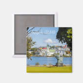 文字カスタムレイキャビク，アイスランド マグネット (正面/裏面)