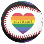 文字カスタムレインボーラブ ソフトボール (正面左)