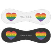 文字カスタムレインボーラブ ソフトボール (パネル)