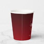 文字カスタムレッドグラデーションパーティー 紙コップ (右)