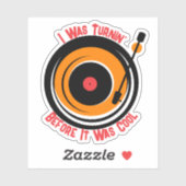 文字カスタムレトロ音楽ターンテーブルビニルLPレコード シール (シート)