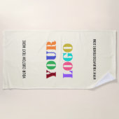 文字カスタムロゴビーチタオル ビーチタオル (正面)