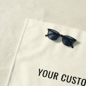 文字カスタムロゴビーチタオル ビーチタオル (インサイチュ)