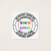 文字カスタムロゴ名アドレスウェブサイトプロモーション (裏面)