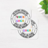 文字カスタムロゴ名アドレスウェブサイトプロモーション (デスク)